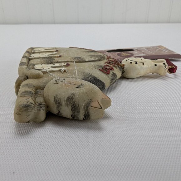 Cat & Chicken Buddy System Christmas Ornament Double Sided 2005 Fiddlestix New - Picture 4 of 9